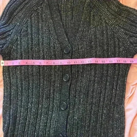 2/40 Equipment Femme Black and Gold Wool and Alpaca Blend Cardigan - Women’s XS - Picture 6 of 9